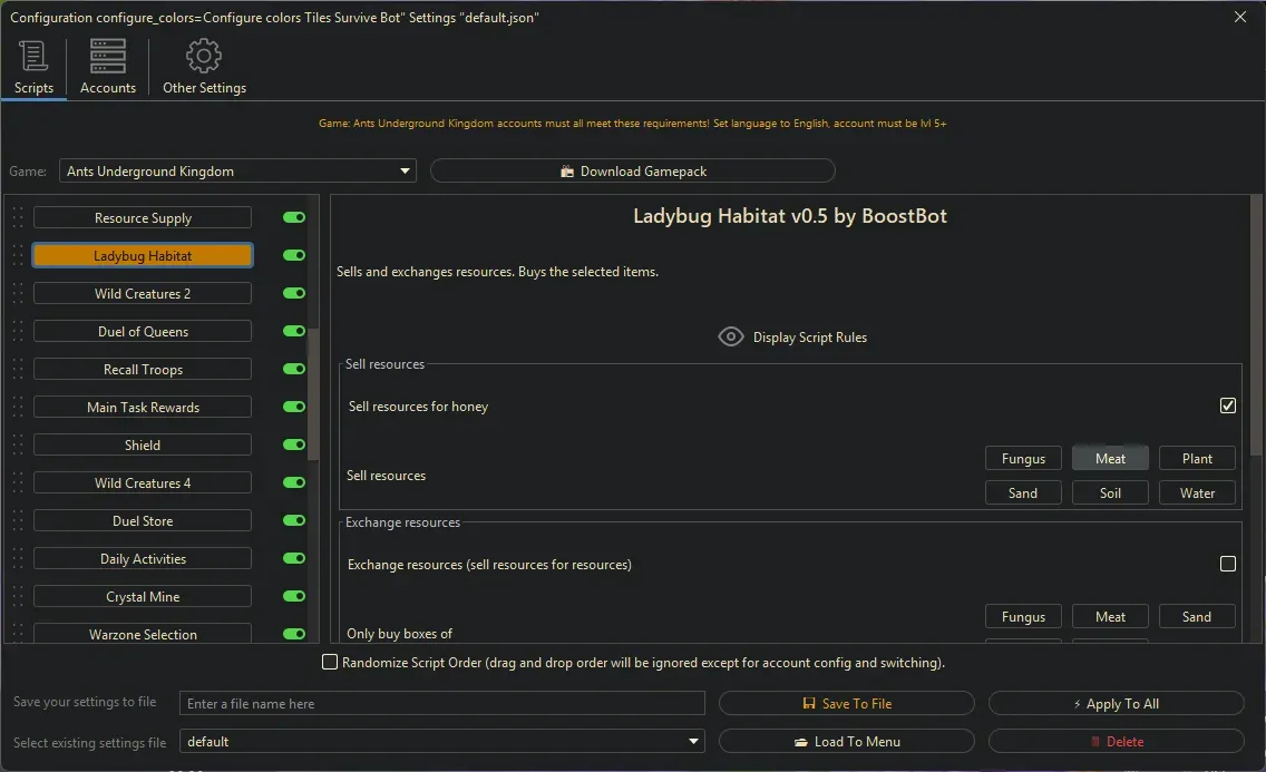 Ants Underground Bot - Ladybug Habitat