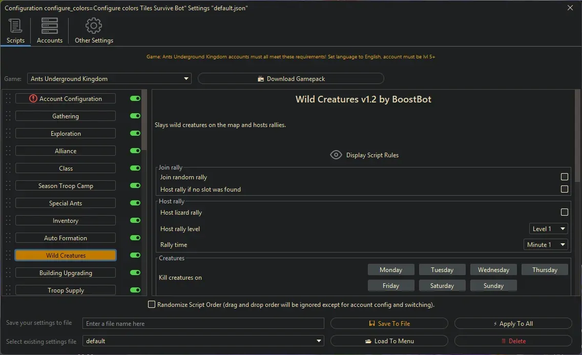 Ants Underground Bot - Wild Creatures