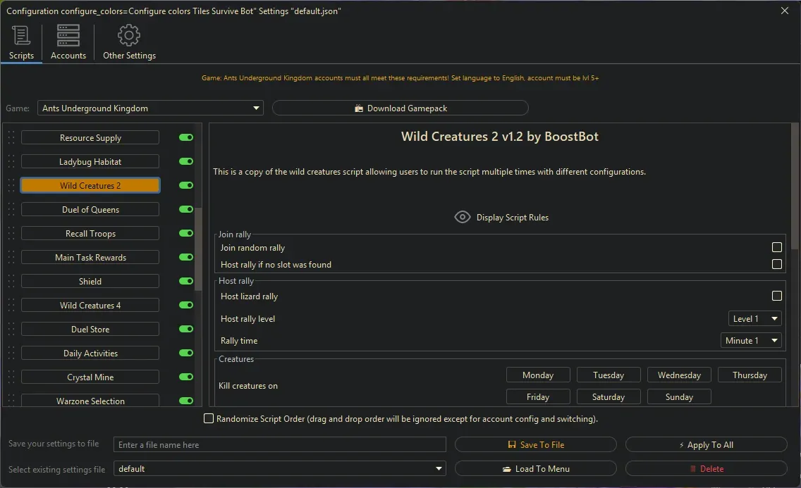Ants Underground Bot - Wild Creatures 2