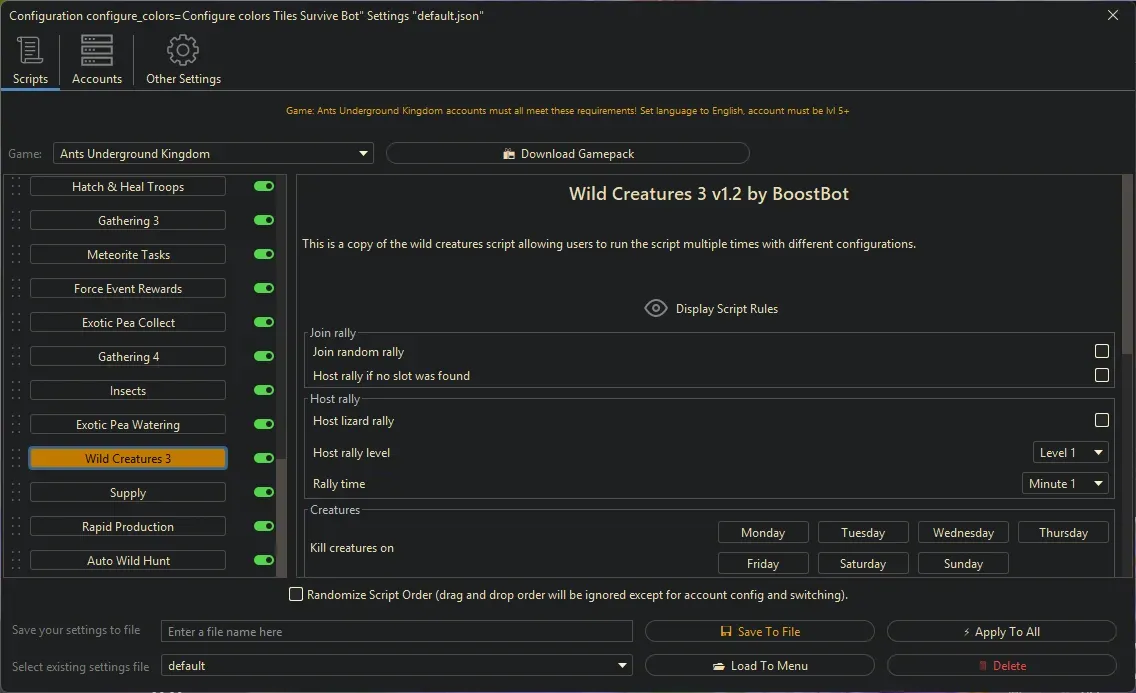 Ants Underground Bot - Wild Creatures 3